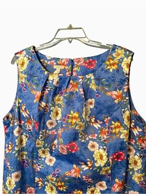 Talbots Floral Dress Sleeveless Midi 20W Excellent
